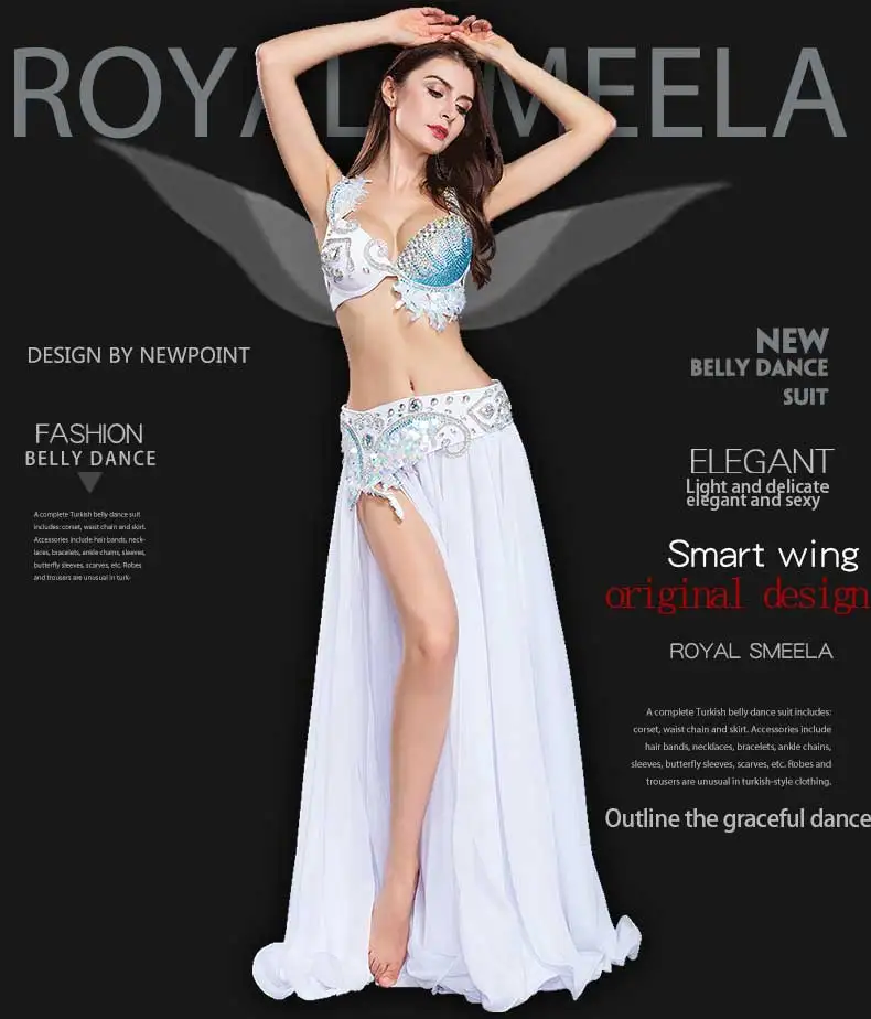 2020 Free Shipping New Women's fashion sexy belly dance costume set/belly wear/BRA&ampbelt&ampskirt dancing clothes-8801 |