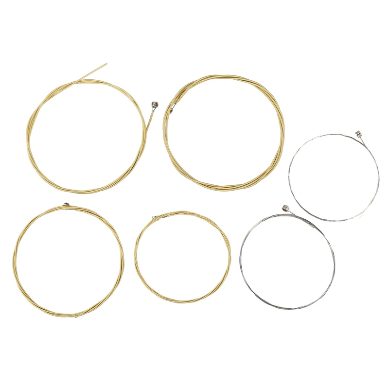 

A set of 6 strings for acoustic guitar.