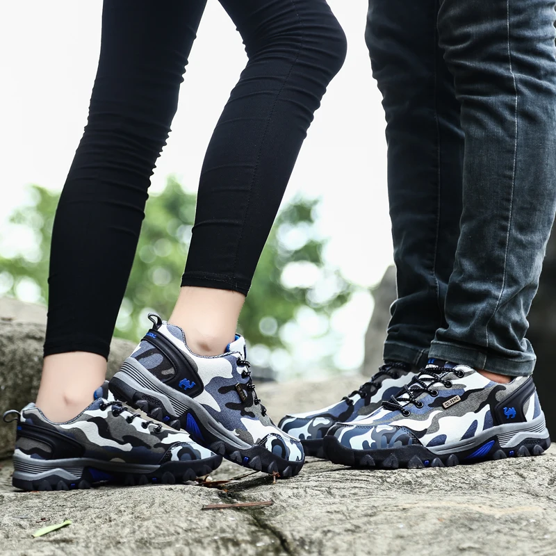 

Male Female Breathable Sneakers 2021 Men Women Climbing Camping Shoes Hiking Shoes Couple Size 36-44 Non Slip Trekking Shoes