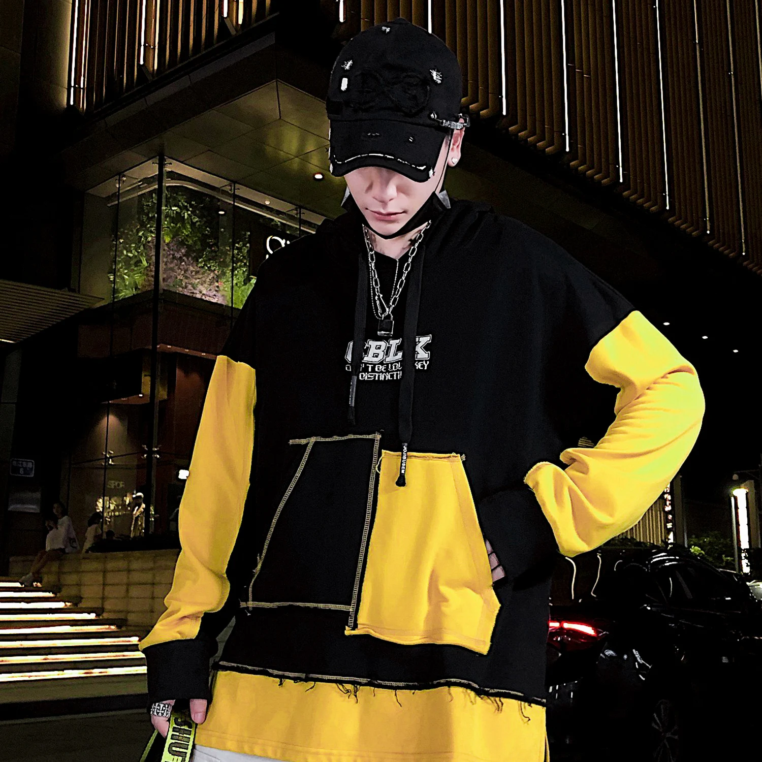 Aelfric Eden цветные часы лоскутное письмо печати мужская Толстовка уличная Harajuku Хип