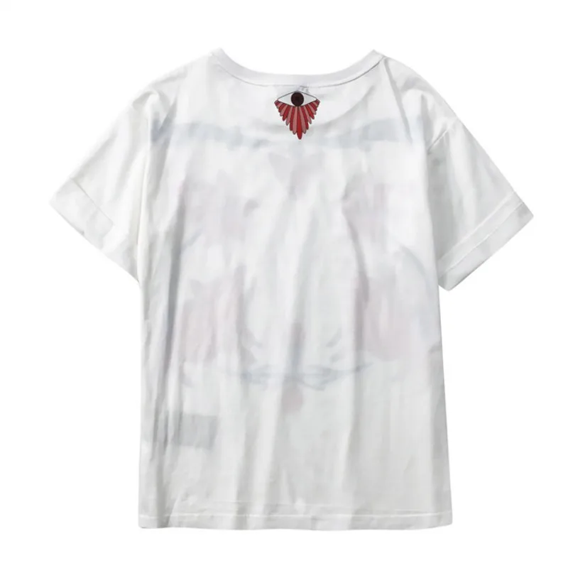 

Summer Tops Women Loose Fit Sweet Printed Casual T-Shirts Short Sleeve O-Neck Pullover Tees Fashion Female Classic White T-Shirt