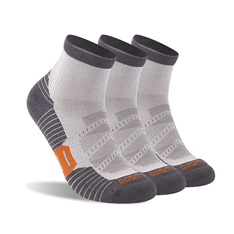 

3 Pairs Running Socks, ZEALWOOD Men's Women's Anti Blister Socks Cycling Athletic Golf Socks Antibacterial Moistur