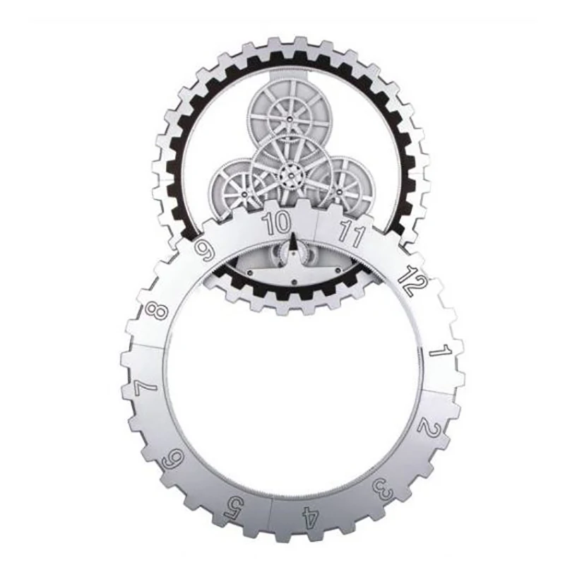 Большие настенные часы в скандинавском стиле 3d металлические механические