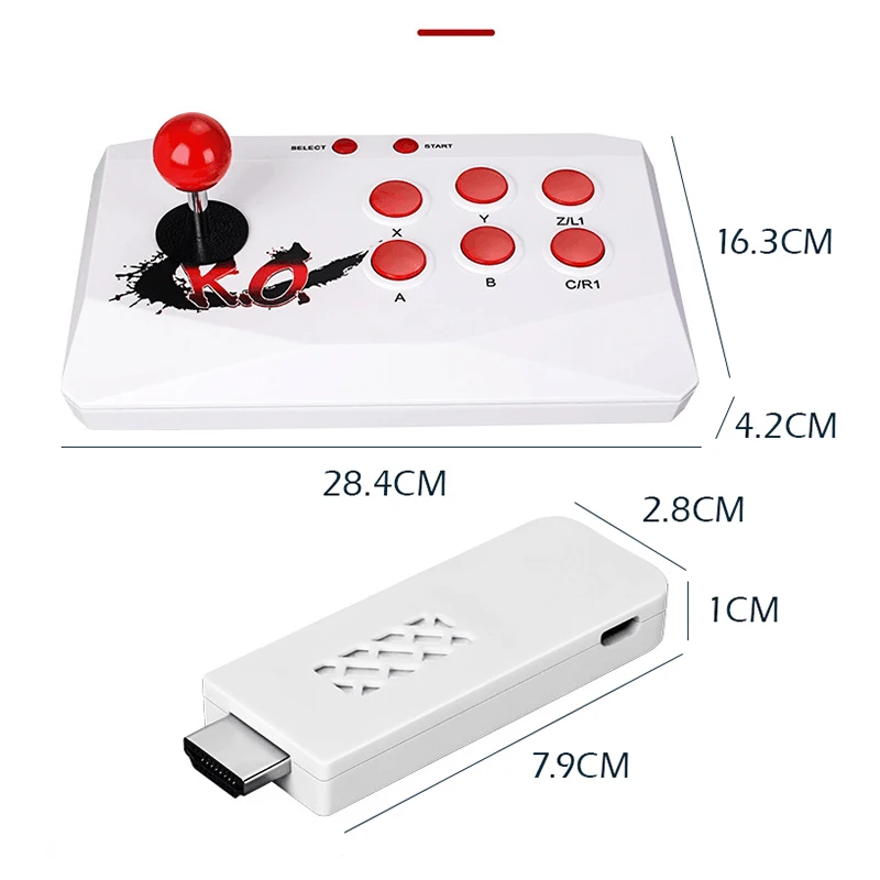 Джойстик Ретро игровая консоль Double Rocker 2 4G Беспроводная двойная клавиатура Plug and