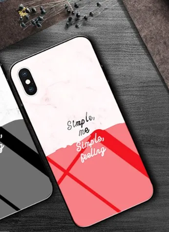 YY стеклянная оболочка для Apple iphone 7 8 plus чехол телефона роскошный градиентный цвет