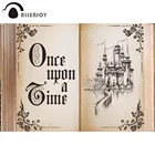 Allenjoy книга сказок фон для фотосъемки с изображением замка принцессы для свадьбы детских празднований дня рождения вечерние фон Настенный декор фотосессия опора