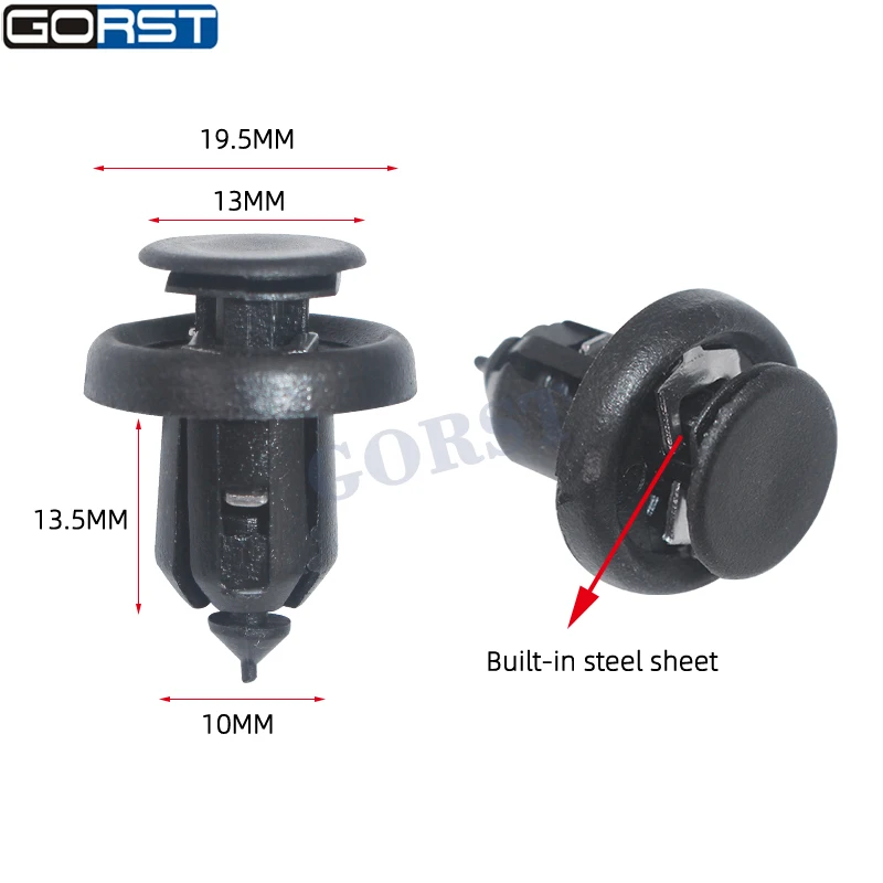 10 шт. фиксатор переднего бампера с зажимом типа Push Фиксатор металлической