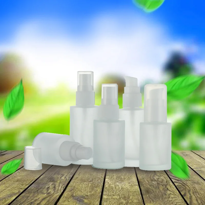 20pcs 20ml 30ml 40ml Empty Frosted Perfume Spray Glass Bottle Transparent Frosting Refillable Cream Cosmetic Container | Красота и