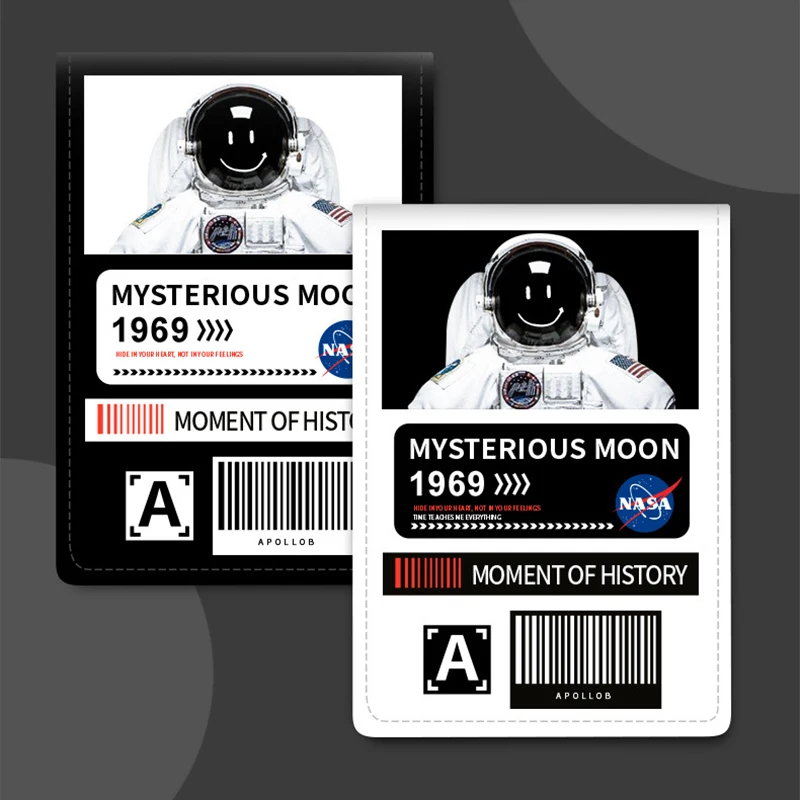 

Practical Driving License Protective Case Astronaut Printing Card Case Creative Wear-resistant Driving License Leather Card Bag