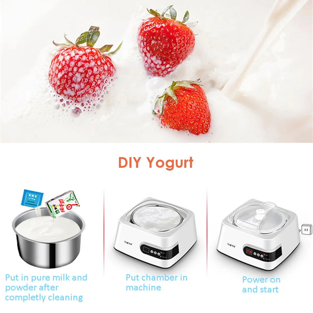 Полностью автоматическая Бытовая Йогуртница многофункциональная из