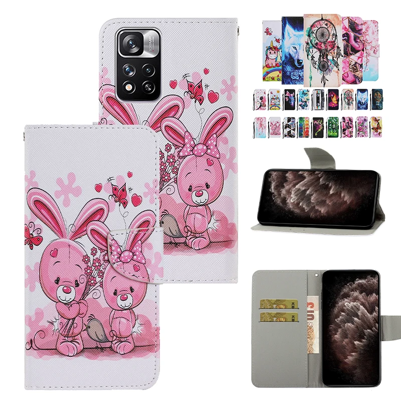 

Flip Leather Phone Case For Xiaomi RedMi 10 9 9A 9C 9T 8A 7A Note 11 10 9 9T 8T 7 Pro Max Shockproof Card Slot Wallet Cover Bags