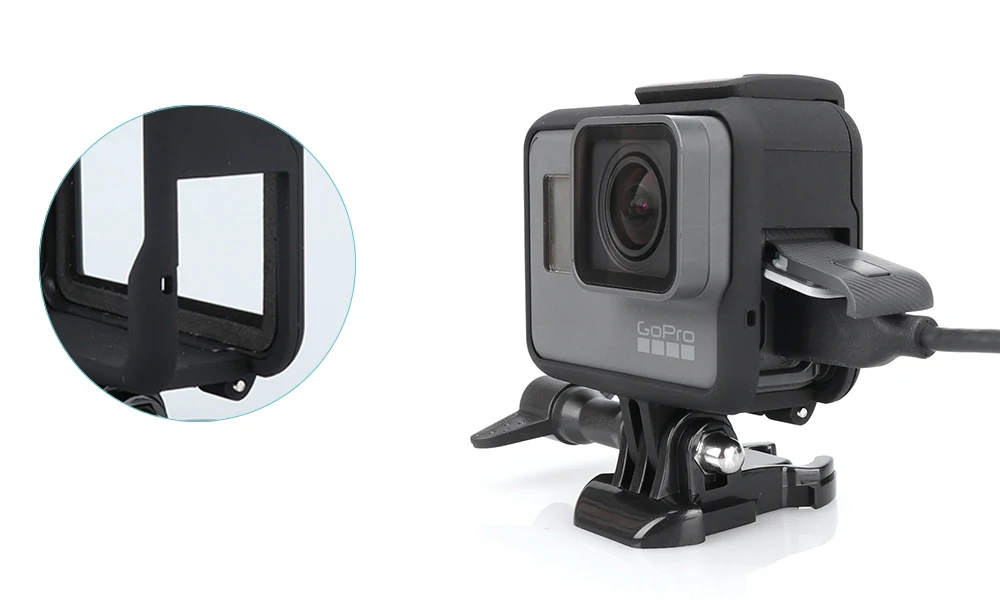 Vamson для Go pro Водонепроницаемый защитный чехол оранжевый поплавок Крышка для GoPro Hero 7 6 5 черный 7 серебристо-белый аксессуары для камеры VP649