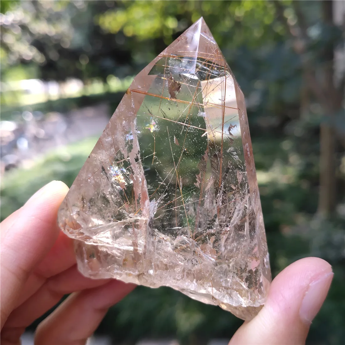 Рутиловый хрустальный камень камни для домашнего декора кристаллы натуральный