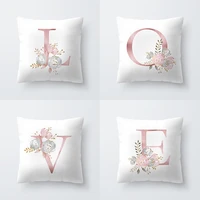 english alphabet pillowcase white cushion cover home decor bedroom a z letter pillow case sofa car cushion cover party decoratio