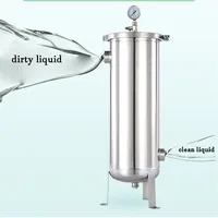 10T/H Bag Type Filter Big Flow High Precision Industry Water Filter for Wine Pharmacy Beverage Oil Chemical SS304