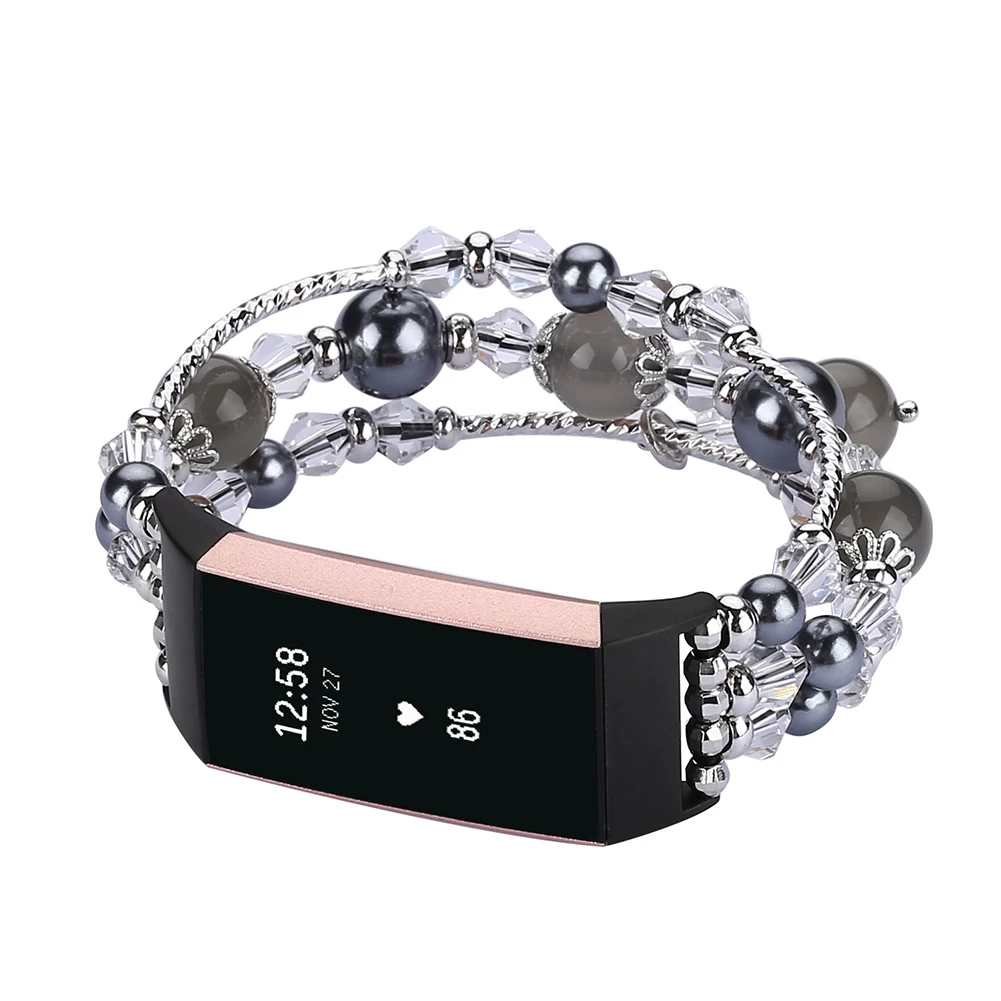 Новый женский браслет для часов модный с агатом из нержавеющей стали ремешок