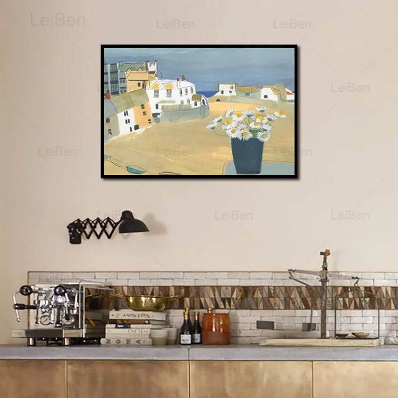 Современная живопись на холсте морской архитектуры маленькие маргаритки