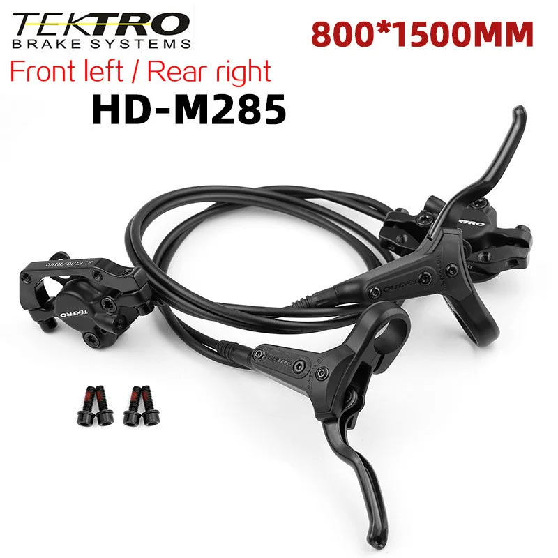 

Tektro HD-M285 Hydraulic Disc Brake Set 800/1500Mm MTB Bicycle Front/Rear Brakes Rotor Mountain Bike Brake Accessories Part