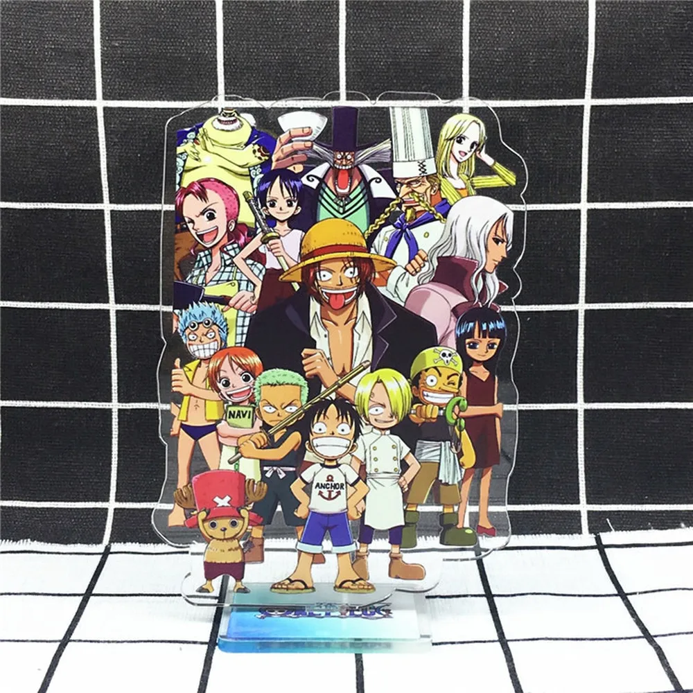 Фигурка героя аниме Luffy Zoro Nami OP кулон двухсторонняя игрушка 15 см акриловая модель