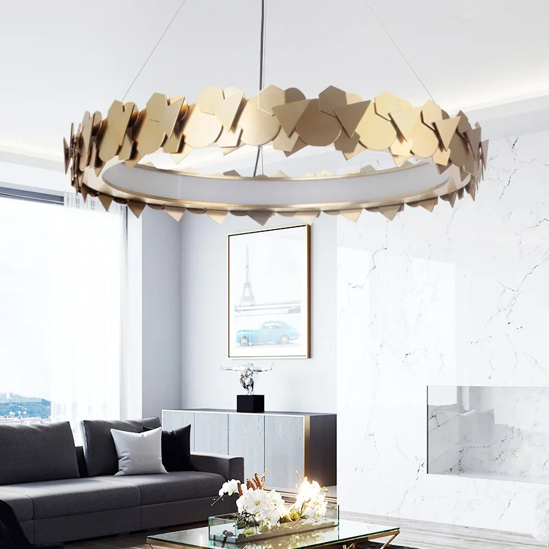 

modern led crystal scandinavian light ceiling chandeliers ceiling kitchen island deco maison vintage bulb lamp luxury designer