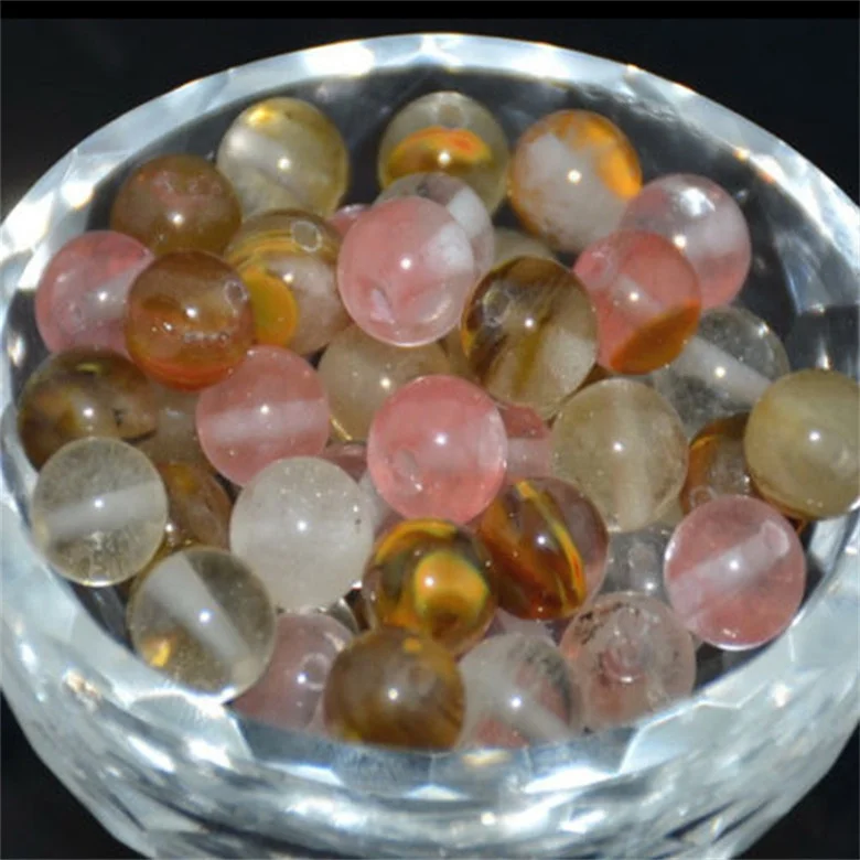 

Colorful Cherry Quartz Loose Beads 4 6 8 10 MM Pick Size for Jewelry Making