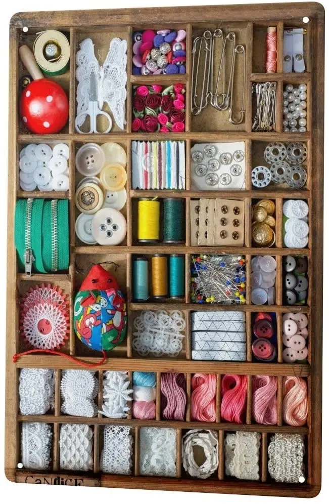 

Оловянная металлическая пластина с 2004 года, декоративная табличка, домашний декор, таблички, ретро настенный знак, набор для шитья, игольчат...