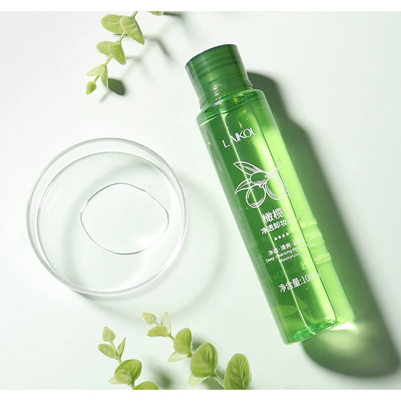 Макияж демонтирует водные оливковое масло глубокий для очистки пор остатки