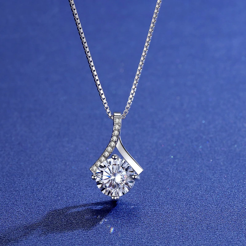 BOEYCJR 925 серебро 0.5ct/1ct/2ct D Цвет Муассанит VVS обручальные кольца Элегантное