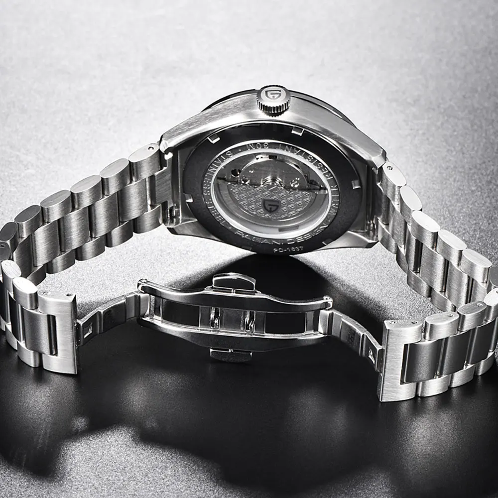 Часы Pagani design мужские с синим циферблатом роскошные деловые механические