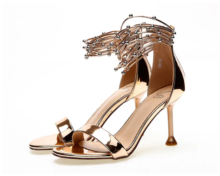 Женские босоножки с острым носком прозрачные туфли лодочки на шпильках вечерние