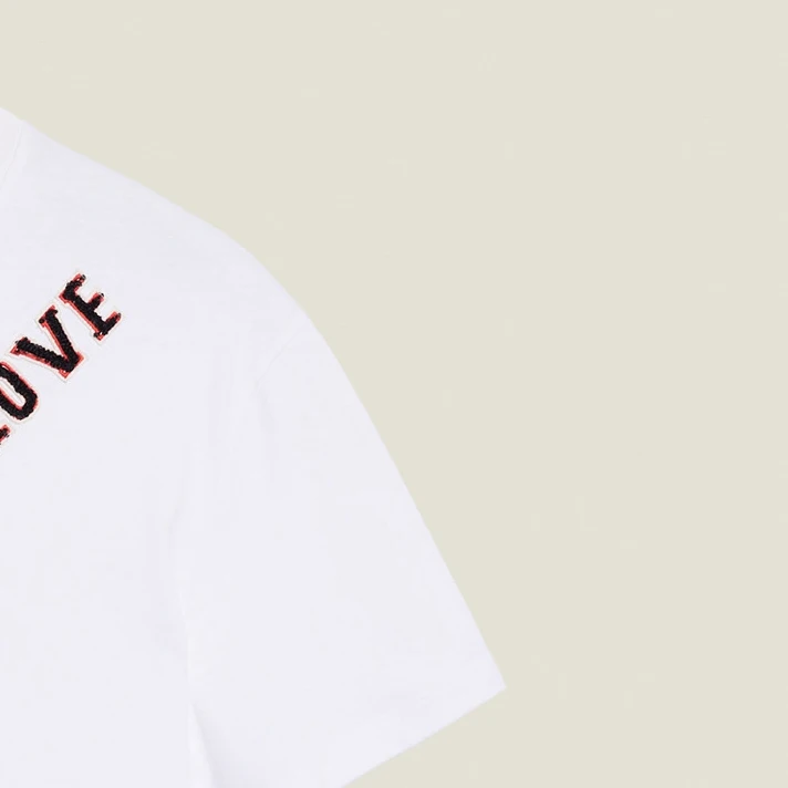 

Women T-shirt 2021 Spring and Summer New Style Ladies Stitching Embroidery Letters Loose Casual Round Neck 100% Cotton Blouse