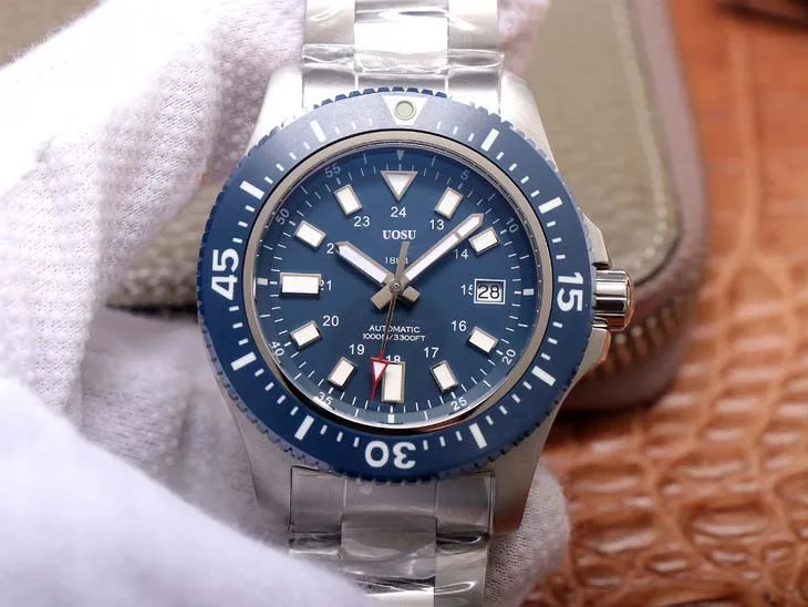 

UOSU Super Ocean Replica Y17393101B1A1 Special Edition Steel Band Blue/Black Plate Mechanical Men's Watch