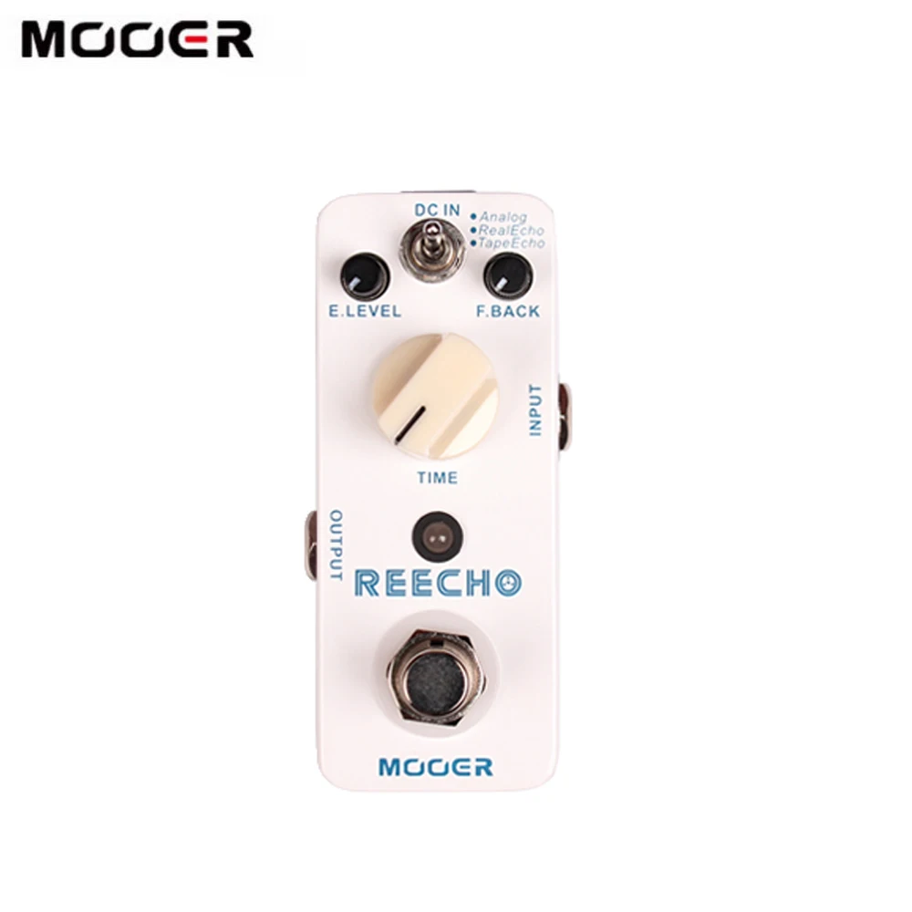 Mooer Reecho Micro Digital Delay Effect Pedal 3 Modes(Analog/Real Echo/Tape Echo) for Electric Guitar True Bypass |