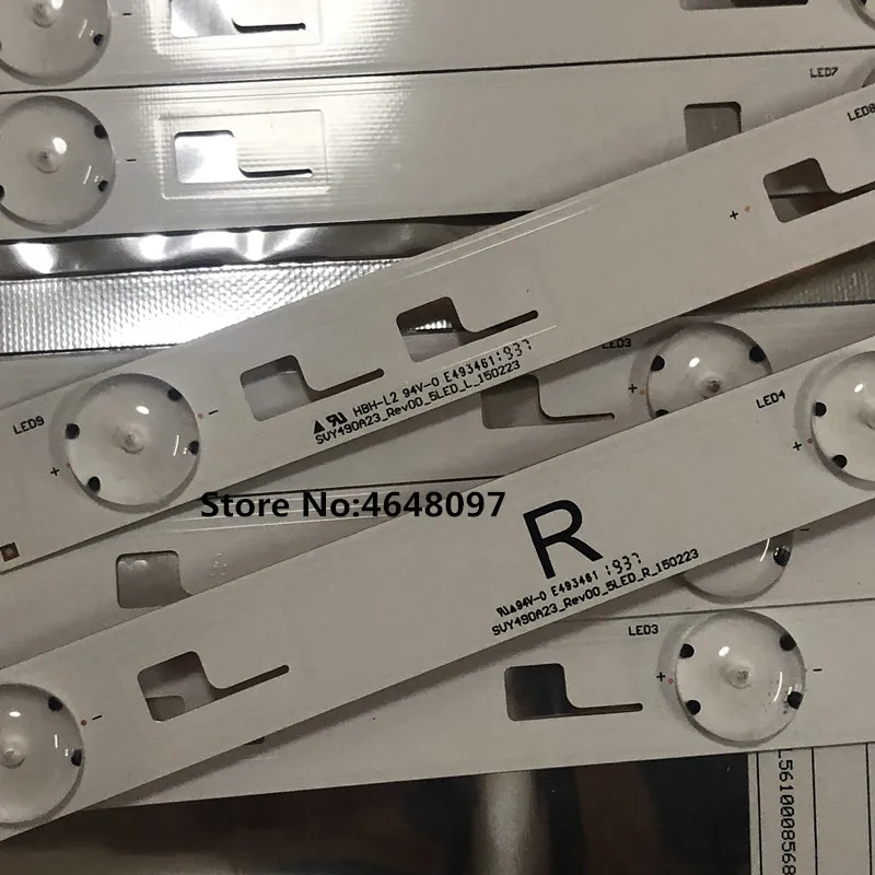1set=8pcs led backlight strip for SONY 49inch KD-49X8000C SVY490A23_Rev00_5LED-L_150223 SVY490A23_Rev00_5LED-R_150223 | Лампы и