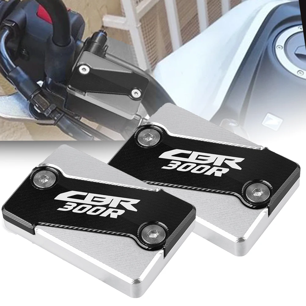 

For Honda CBR300R Motorcycle CNC Aluminum Front Brake Fluid Reservoir Cover Caps CB300F CBR300 R/F CBR 300R 20152 016 2017 2018