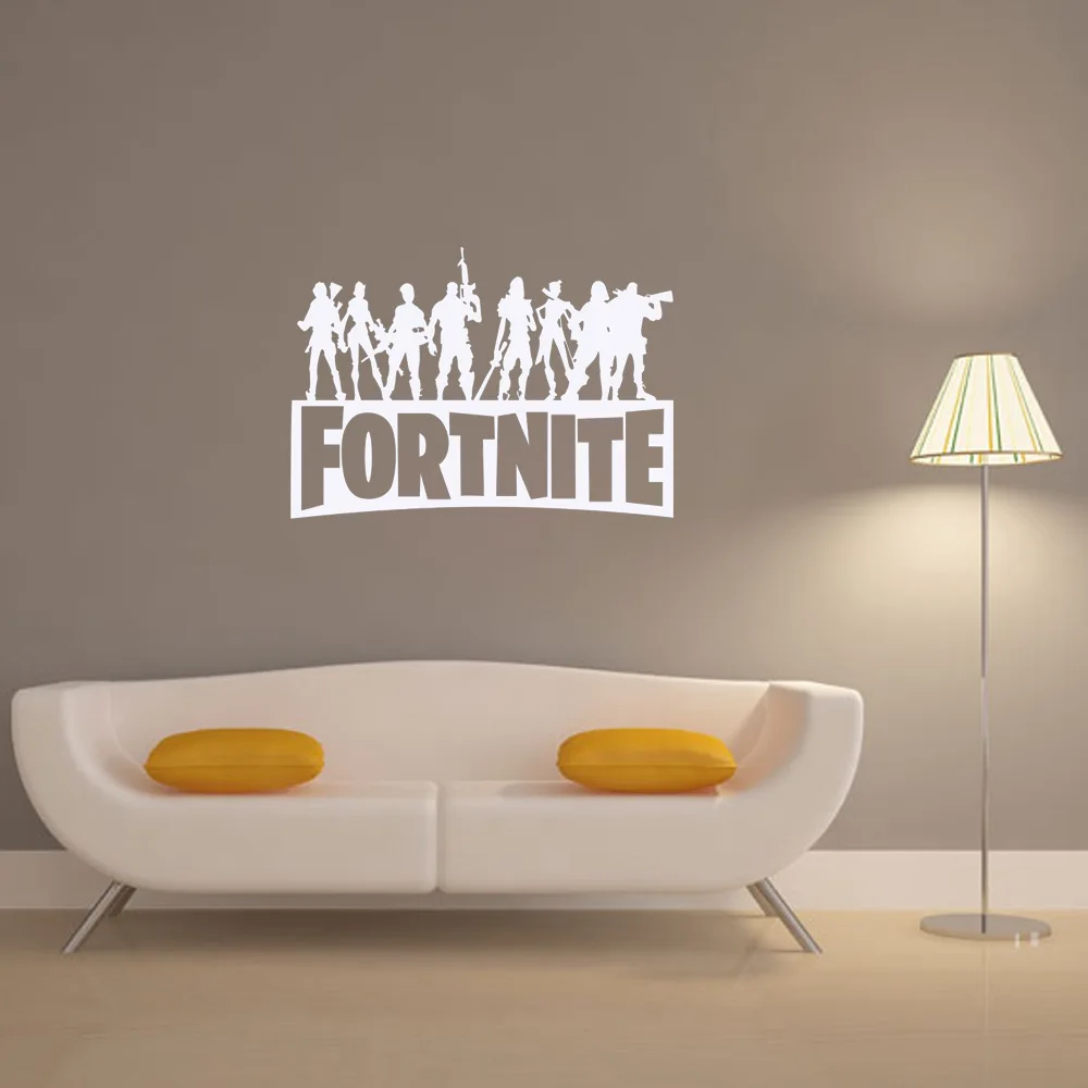 Настенные Стикеры Аниме фигурки из игры Fortnites наклейки с крепостью ночные
