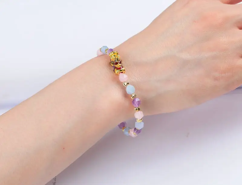 Женский разноцветный браслет из хрустальных бусин в виде храбрых войск