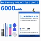 GUKEEDIANZI EB-BT111ABE 6000 мАч Сменный аккумулятор для планшета Samsung GALAXY Tab 3 Lite SM T111 T110 T115 перезаряжаемая батарея