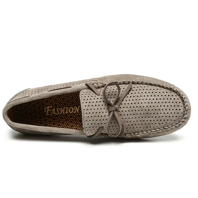 Мужские туфли-лодочки Лоферы без застежки Мокасины для вождения Дышащая мягкая
