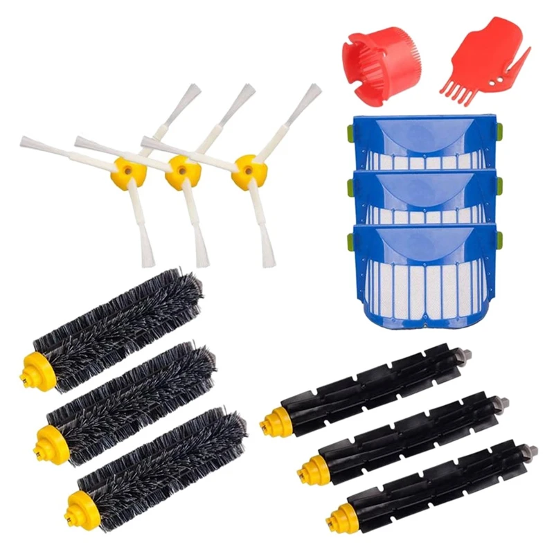 

Replacement Accessories Kit for IRobot Roomba 600 Series 675 690 680 671 652 650 620 Vac Part Filter Roller Brush 14 Pcs