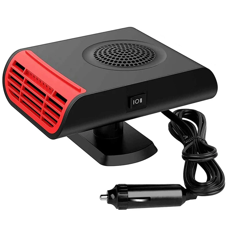 

12V 150W Car Heater Fan Portable Car Heater 2 in 1 Fast Heating Cooling Windshield Heater 360 degree Rotating Base