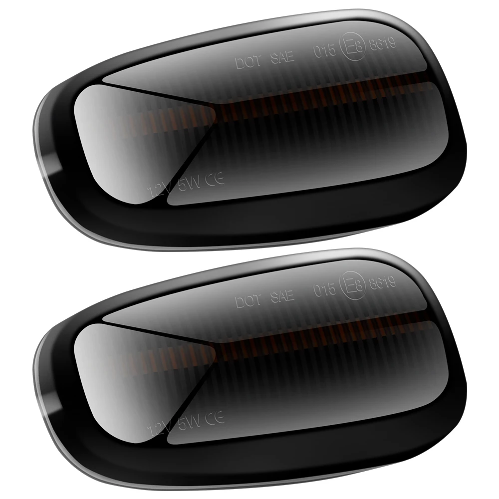 2 шт. Динамический светодиодный маркер Светильник Автомобиля Fender сбоку Янтарный