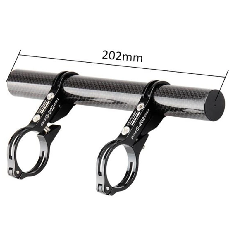 

GUB G-202 Bicycle Bike Double Handlebar Extension Mount Carbon Fiber Extender Light Lamp Holder Car Lantern Torch Accessories