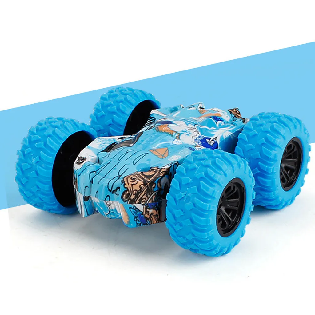 

Kids Toys Off Road Graffiti Car Inertia-Double Side Stunt Model Car Vehicle Gift Cool Stuff Educational Toys DropShipping