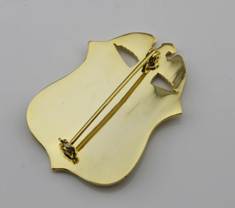 США FEDERAL BUREAU OF INVESTIGATION DEPARTMENT JUSTICE-Pin Back со встроенным зажимом для ремня кожаный