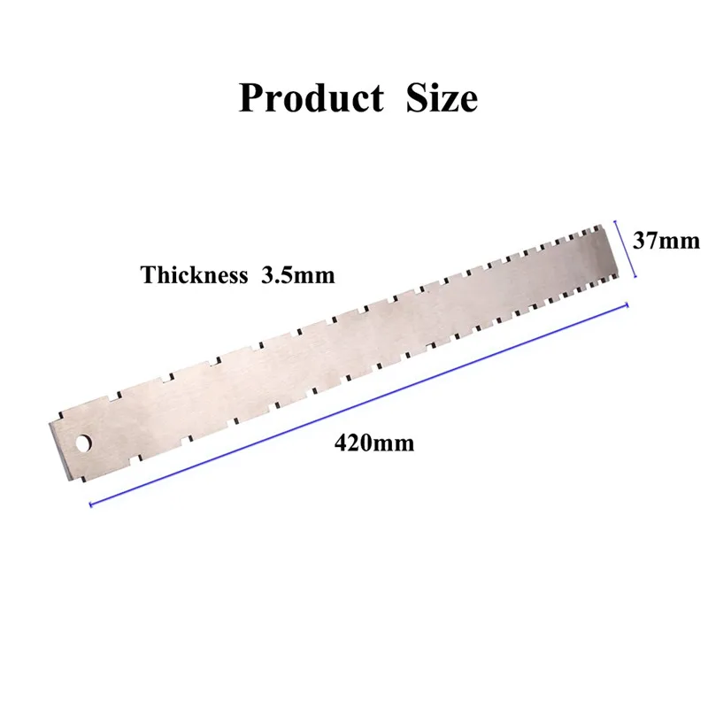 Гитара из нержавеющей стали с зубчатой прямой кромкой двухшкальный