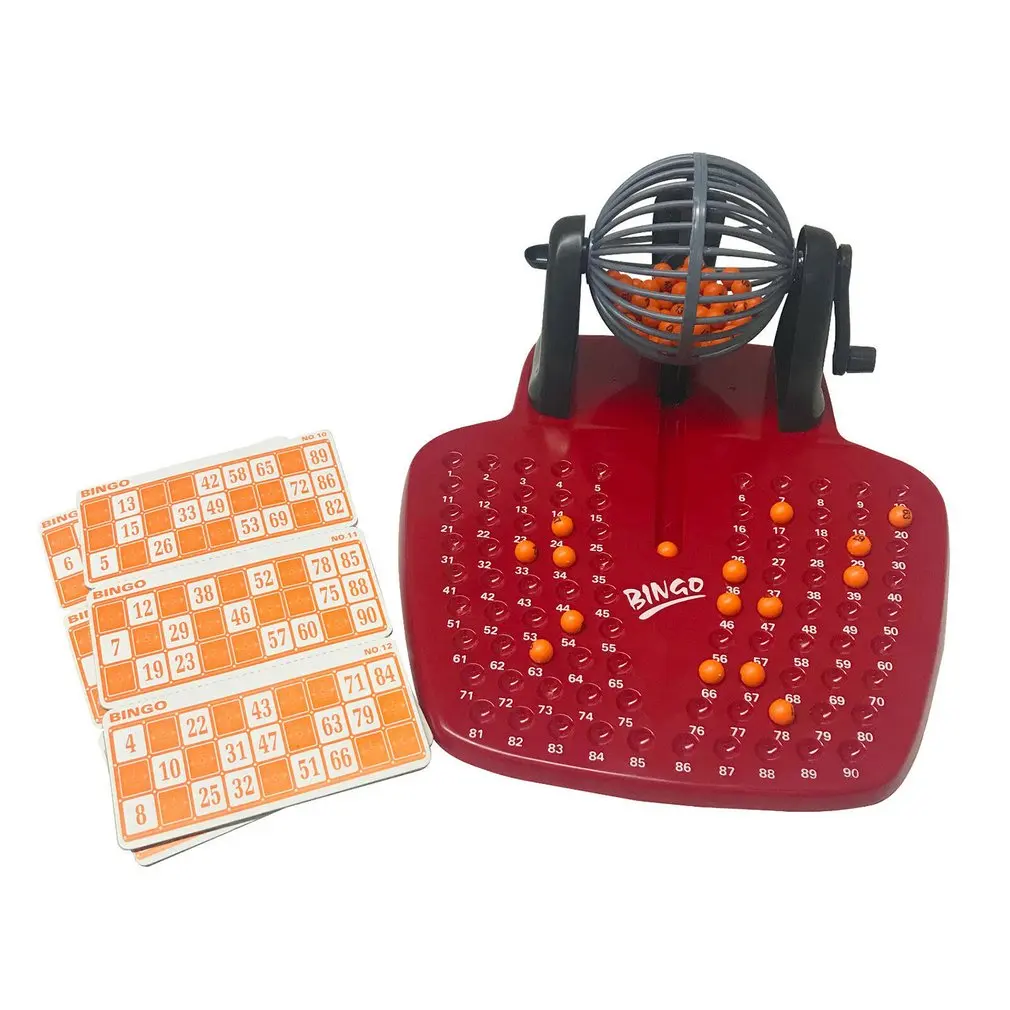 Лотерейный стакан лотерея 90 пронумерованных шаров 48 карт Семейная Игра