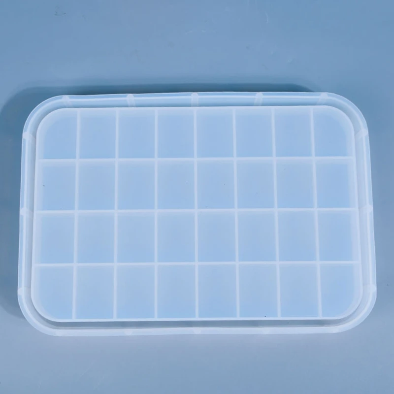 

DIY Handcrafts Casting Crystal Epoxy Resin Mold Plate Tray Mirror Silicone Mould