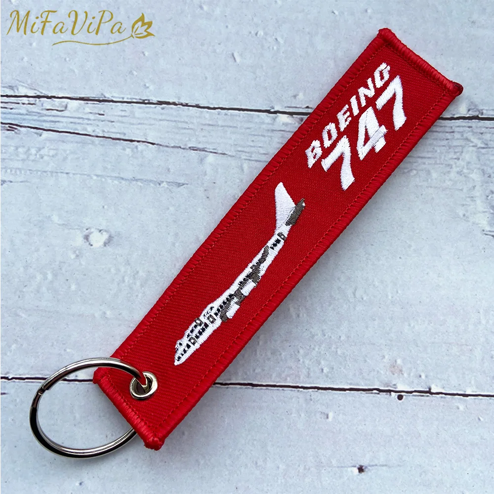 MiFaViPa Боинг 747 модный ремень для телефона с красной вышивкой авиационные брелки