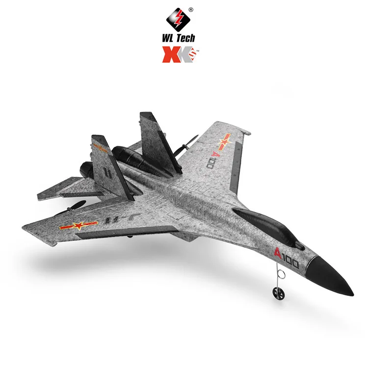 WLtoys XK A100 RC Flugzeug Сделай Сам самолет крыло Ar планер Rc Su 27 J 11 2 4G 340 мм 3CH модель с